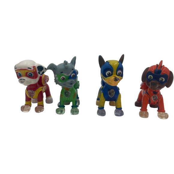 Paw Patrol Light Up Superhero Pups Figures Rocky & Marshall - Picture 1 of 16